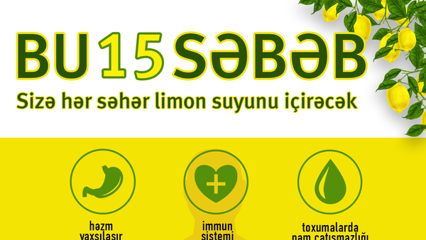 Hər səhər limon suyu içmək üçün 15 səbəb - Sputnik Azərbaycan