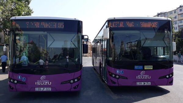 Новые автобусы, которые будут следовать по маршруту номер 85  - Sputnik Azərbaycan
