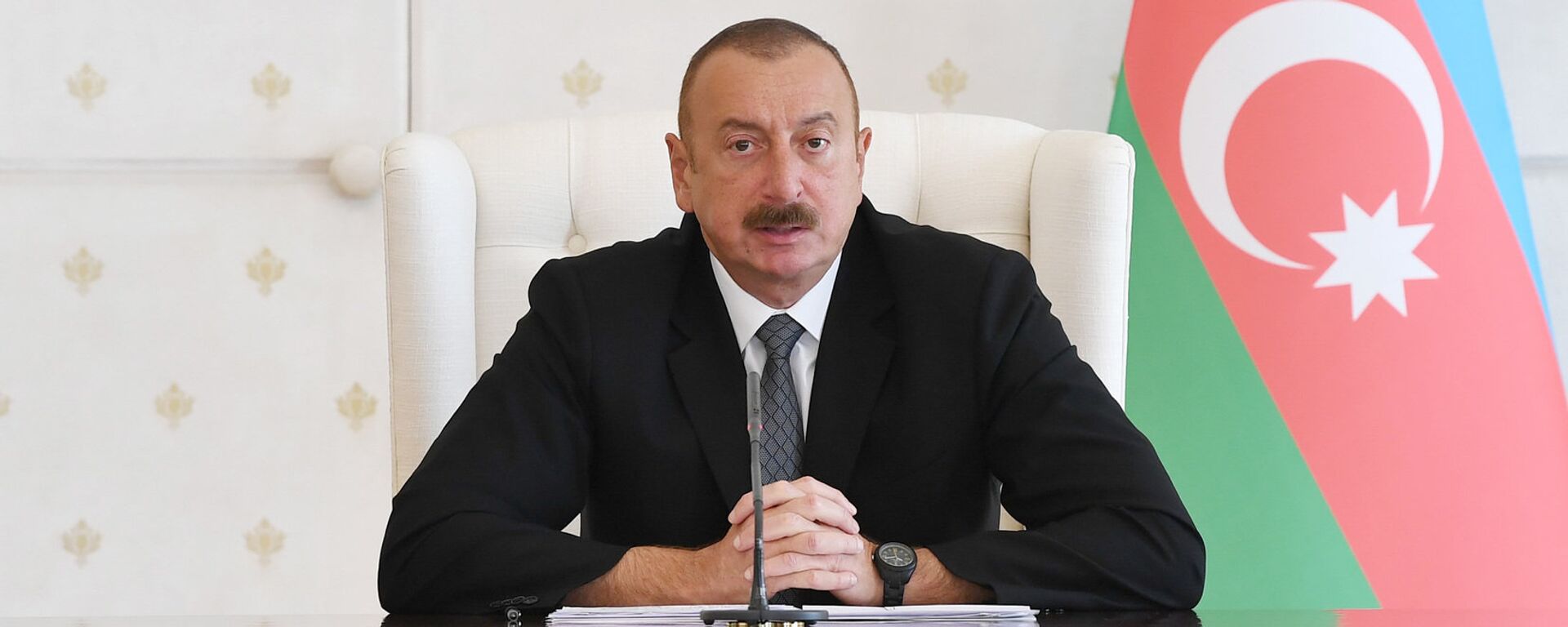 Президент Азербайджана Ильхам Алиев  - Sputnik Азербайджан, 1920, 14.04.2023