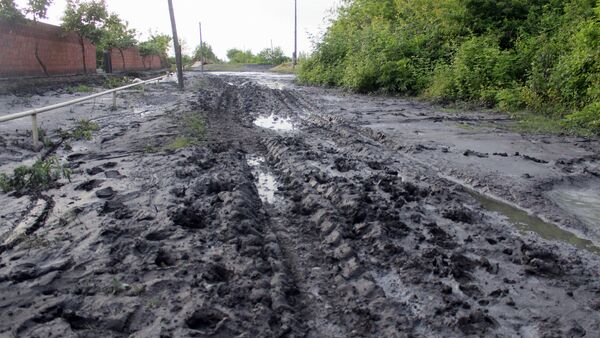 Состояние дорог в селе Говтала Загатальского района - Sputnik Азербайджан
