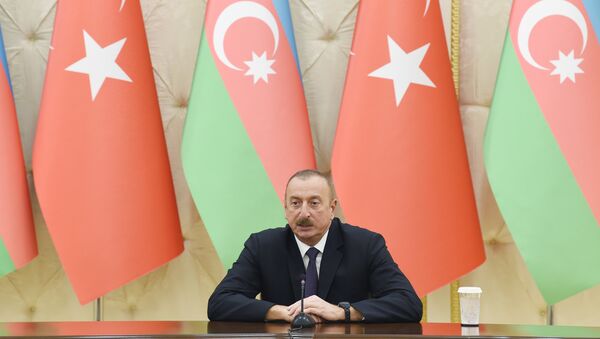 Выступление президента Азербайджана Ильхама Алиева - Sputnik Азербайджан