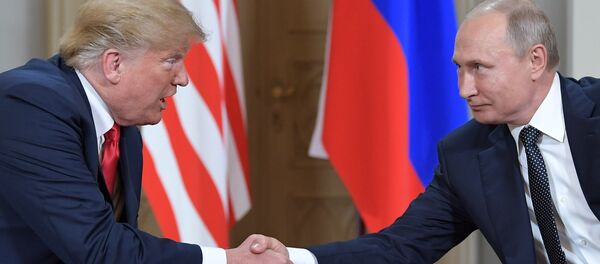 Встреча президента РФ Владимира Путина и президента США Дональда Трампа в Хельсинки - Sputnik Азербайджан