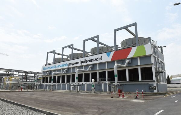 Полипропиленовый завод, построенный в рамках проекта SOCAR Polymer в Сумгайытском химическом промышленном парке Полипропиленовый завод, построенный в рамках проекта SOCAR Polymer в Сумгайытском химическом промышленном парке - Sputnik Азербайджан