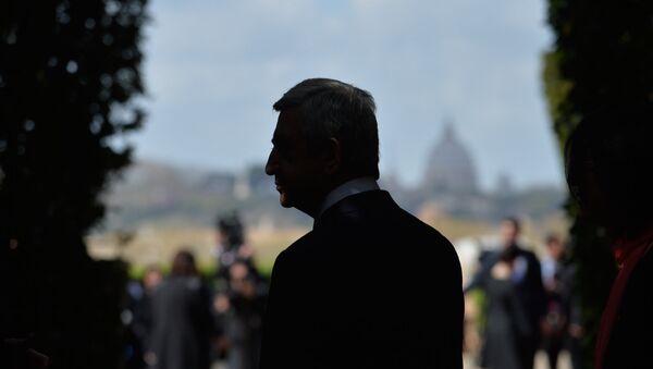 Президент Армении Серж Саргсян - Sputnik Азербайджан