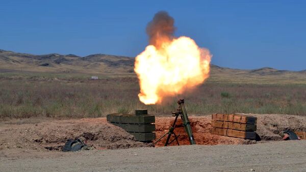 В конкурсе Мастера артиллерийского огня проведена пристрелка вооружения - Sputnik Азербайджан