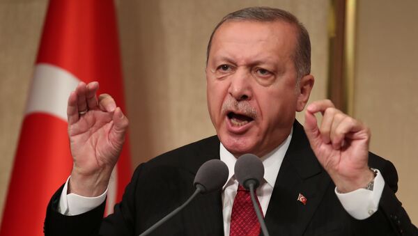 Президент Турецкой Республики Реджеп Тайип Эрдоган - Sputnik Азербайджан
