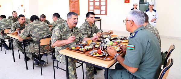 Открытие новой воинской части ВВС в прифронтовой зоне Открытие новой воинской части ВВС в прифронтовой зоне - Sputnik Азербайджан