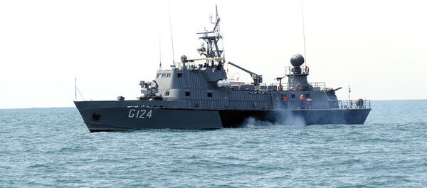 На конкурсе Кубок моря-2018 проведены артиллерийские стрельбы по воздушным целям На конкурсе Кубок моря-2018 проведены артиллерийские стрельбы по воздушным целям - Sputnik Азербайджан