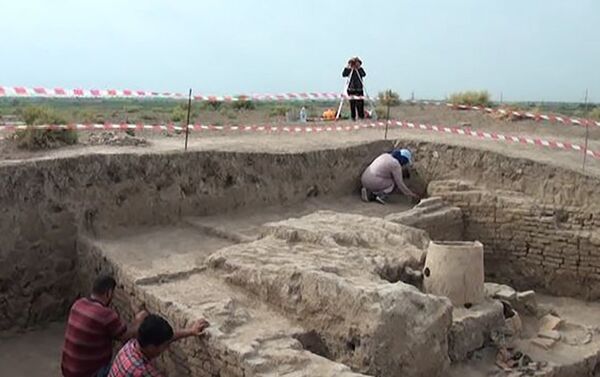Археологических раскопки в местности Гызылтепе Имишлинского района - Sputnik Азербайджан