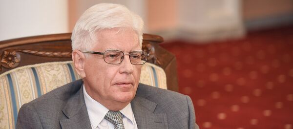 Посол России в Азербайджане Михаил Бочарников на пресс-конференции в Баку Посол России в Азербайджане Михаил Бочарников на пресс-конференции в Баку - Sputnik Азербайджан