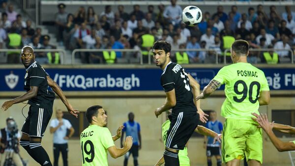 Футбольный матч Карабах-Шериф (Молдова) в рамках раунда плей-офф Лиги Европы - Sputnik Азербайджан