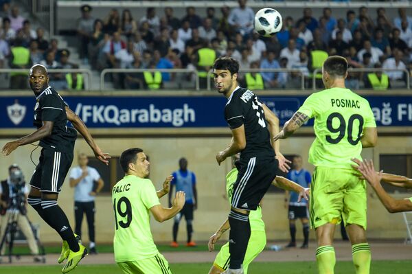 Футбольный матч Карабах-Шериф (Молдова) в рамках раунда плей-офф Лиги Европы - Sputnik Азербайджан