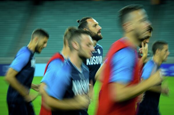 Предматчевая тренировка сборной Косово перед встречей со сборной Азербайджана в рамках Лиги наций УЕФА - Sputnik Азербайджан