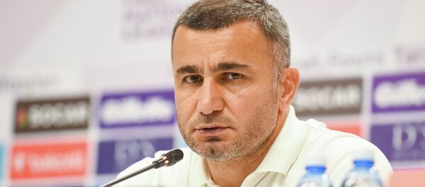 Матч стартового тура группы 3 Дивизиона D Лиги наций по футболу между сборными Азербайджана и Косово. Послематчевая пресс-конференция Гурбана Гурбанова. 7 сентября 2018 года Матч стартового тура группы 3 Дивизиона D Лиги наций по футболу между сборными Азербайджана и Косово. Послематчевая пресс-конференция Гурбана Гурбанова. 7 сентября 2018 года - Sputnik Азербайджан