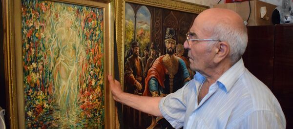 Rəssam Faiq Abdullayev - Sputnik Азербайджан