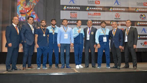 Dünya Karate Federasiyasının Karate1 Premyer Liqa turnirində azərbaycanlı idmançılar - Sputnik Azərbaycan