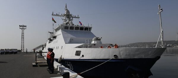 Учения азербайджанских и российских пограничников на Каспии - Sputnik Азербайджан