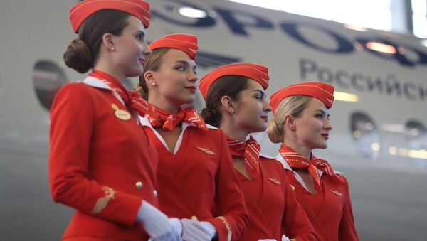 Aeroflotun stüardessaları, arxiv şəkli - Sputnik Azərbaycan