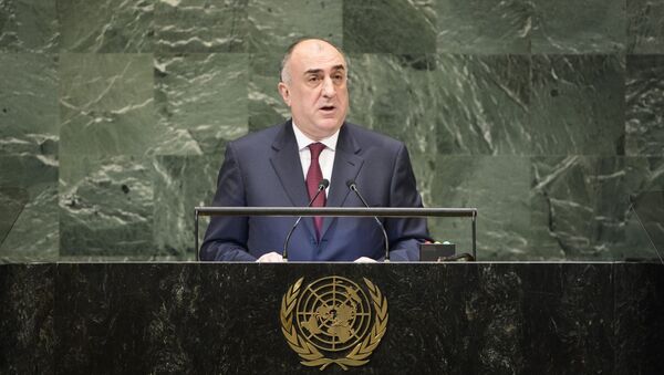 Выступление главы МИД Азербайджана Эльмара Мамедъярова на Генассамблее ООН - Sputnik Азербайджан