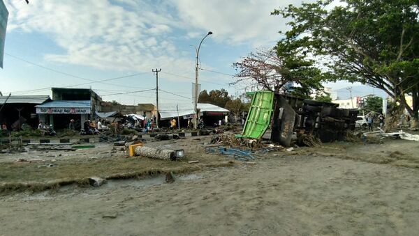 Последствия землетрясения в Индонезии, 29 сентября 2018 года - Sputnik Азербайджан