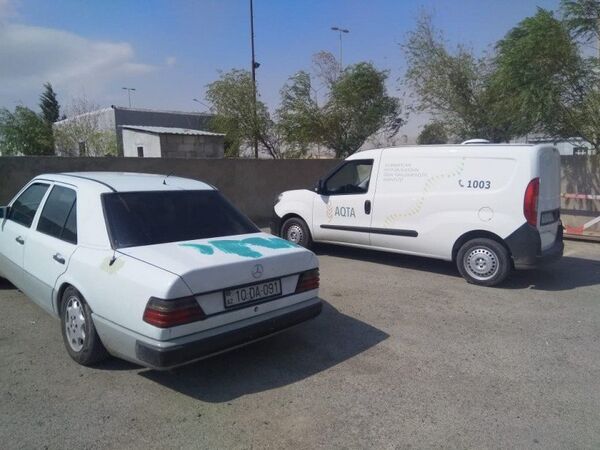 Автомбиль, в багажном отделении которого была обнаружена конина Автомбиль, в багажном отделении которого была обнаружена конина - Sputnik Азербайджан