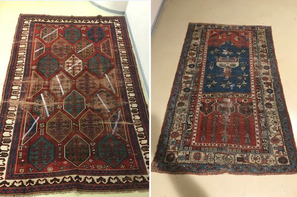 Старинные ковры, изъятые у гражданина Ирана Фатахеи Хоссейну Старинные ковры, изъятые у гражданина Ирана Фатахеи Хоссейну - Sputnik Азербайджан