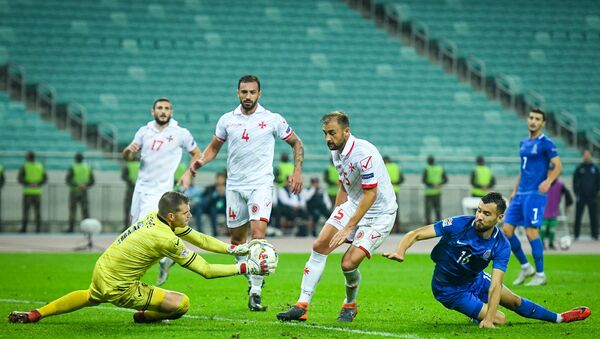 Матч 4-го тура группы 3 Дивизиона D Лиги наций по футболу между сборными Азербайджана и Мальты - Sputnik Azərbaycan