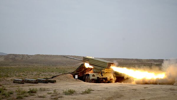 Учения ракетных и артиллерийских соединений ВС Азербайджана - Sputnik Азербайджан