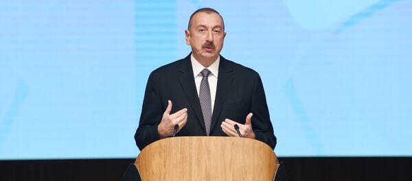 Выступление президента Азербайджана Ильхама Алиева на VI Бакинском Международном гуманитарном форуме. 25 октября 2018 года - Sputnik Азербайджан