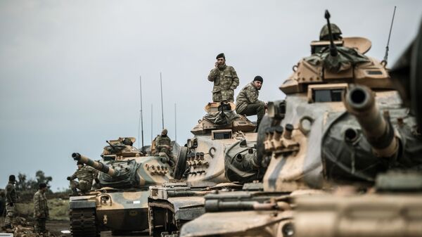 Türkiyə silahlı qüvvələrinin tank qoşunları. Arxiv şəkli - Sputnik Азербайджан