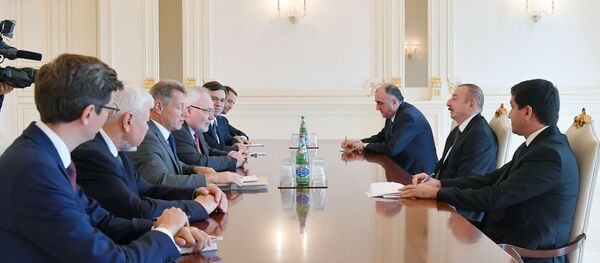 Президент Ильхам Алиев принял сопредседателей Минской группы ОБСЕ Президент Ильхам Алиев принял сопредседателей Минской группы ОБСЕ - Sputnik Азербайджан