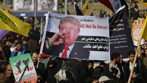Протесты против США в Тегеране, фото из архива - Sputnik Азербайджан