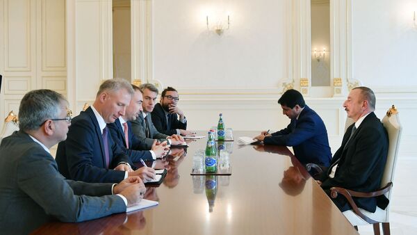 Президент Ильхам Алиев принял делегацию, возглавляемую специальным представителем Европейского союза - Sputnik Азербайджан