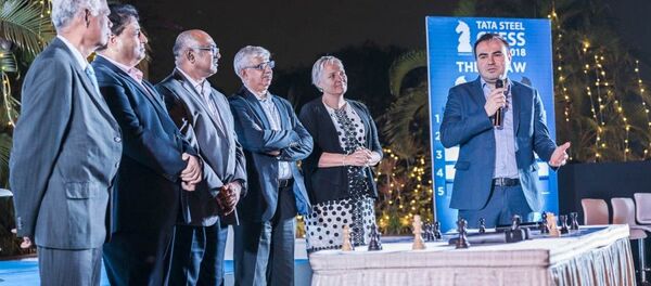 Шахрияр Мамедъяров в лидирующей группе турнира Tata Steel India Rapid Chess Шахрияр Мамедъяров в лидирующей группе турнира Tata Steel India Rapid Chess - Sputnik Азербайджан