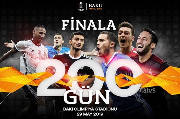 UEFA Avropa Liqasının Bakıda keçiriləcək final oyununun afişası UEFA Avropa Liqasının Bakıda keçiriləcək final oyununun afişası - Sputnik Azərbaycan