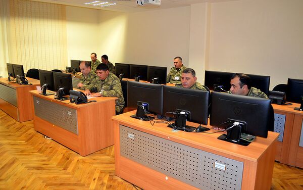 Командно-штабные военные игры в Азербайджанской Армии - Sputnik Азербайджан