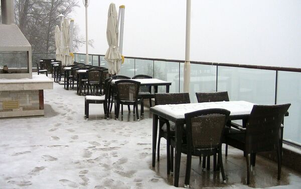 Снег в Габале - Sputnik Азербайджан