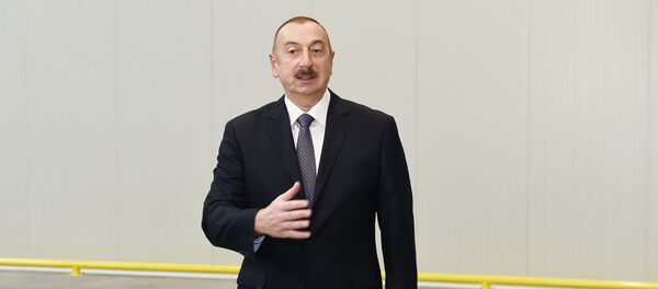 Президент Ильхам Алиев на встрече с представителями коллективов предприятий Сумгаитского Химического Промышленного Парка  - Sputnik Азербайджан