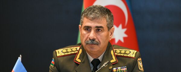  Министр обороны Азербайджана генерал-полковник Закир Гасанов, фото из архива - Sputnik Азербайджан