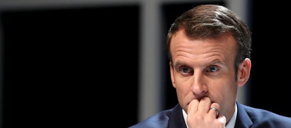 Президент Франции Эммануэль Макрон - Sputnik Азербайджан