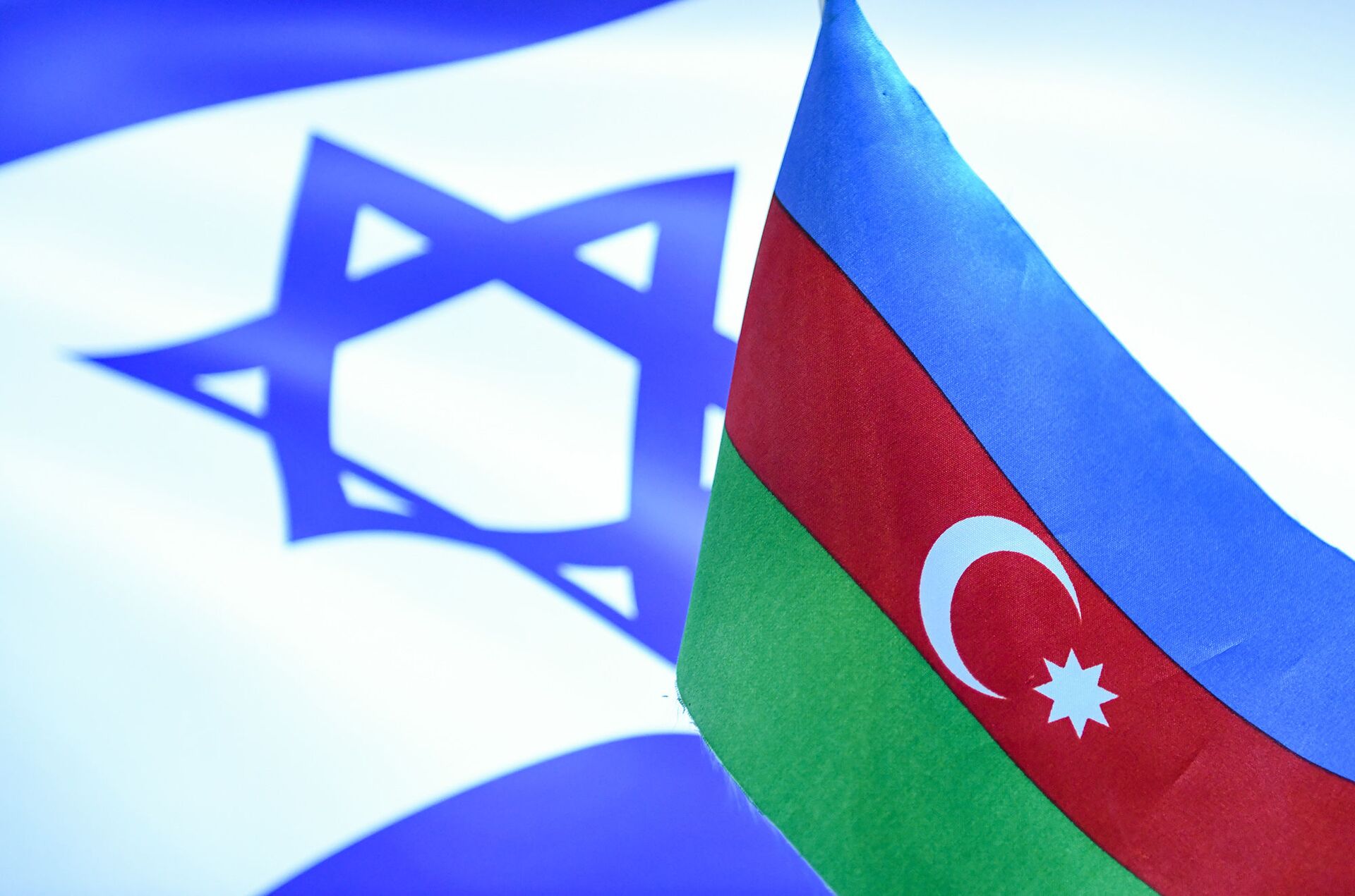 İsrail və Azərbaycan bayrağı - Sputnik Azərbaycan, 1920, 26.10.2022