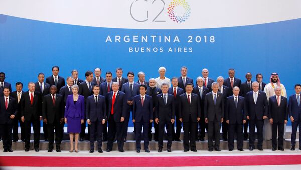 G20 liderlər sammitinin iştirakçıları - Sputnik Azərbaycan