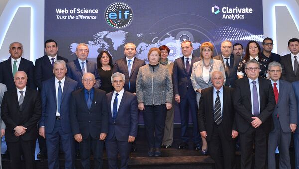 В Баку состоялась церемония, посвященная новому этапу сотрудничества между министерством образования АР и компанией Clarivate Analytics - Sputnik Азербайджан