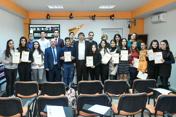 Встреча представителей азербайджанских СМИ с ведущими медиаменеджерами России в рамках образовательного проекта SputnikPro - Sputnik Азербайджан