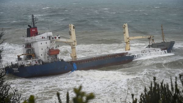 Из-за сильного шторма у побережья Стамбула сел на мель грузовой корабль с азербайджанцами на борту - Sputnik Азербайджан