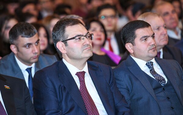 Интигам Бабаев на презентации фильма Карабах: наследие наших предков - Sputnik Азербайджан