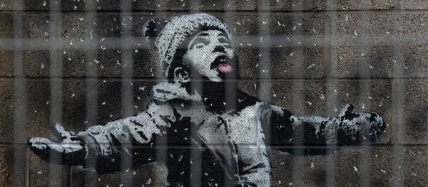 Граффити Banksy - Sputnik Азербайджан