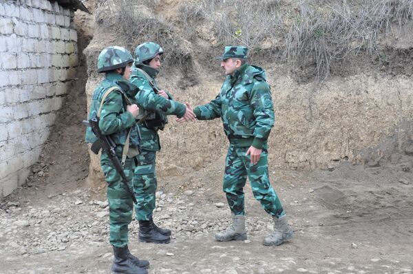 Главный пограничник Азербайджана побывал на границе с Арменией Главный пограничник Азербайджана побывал на границе с Арменией - Sputnik Азербайджан
