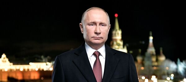 Новогоднее обращение президента РФ В.Путина - Sputnik Азербайджан