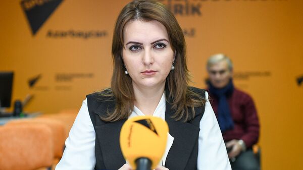 Помощник президента Международного фонда Евразия-пресс Анастасия Лаврина - Sputnik Azərbaycan